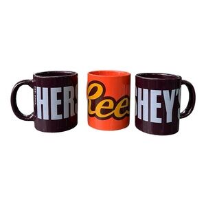 2 Hersey mugs and one Reese’s mug